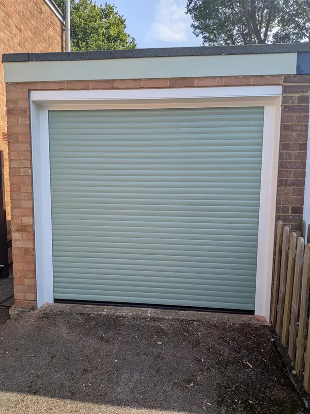 55mm insulated roller garage door installed in Bishop's Stortford