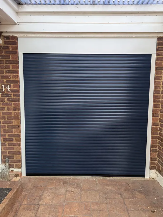 55mm insulated roller garage door installed in Rayleigh