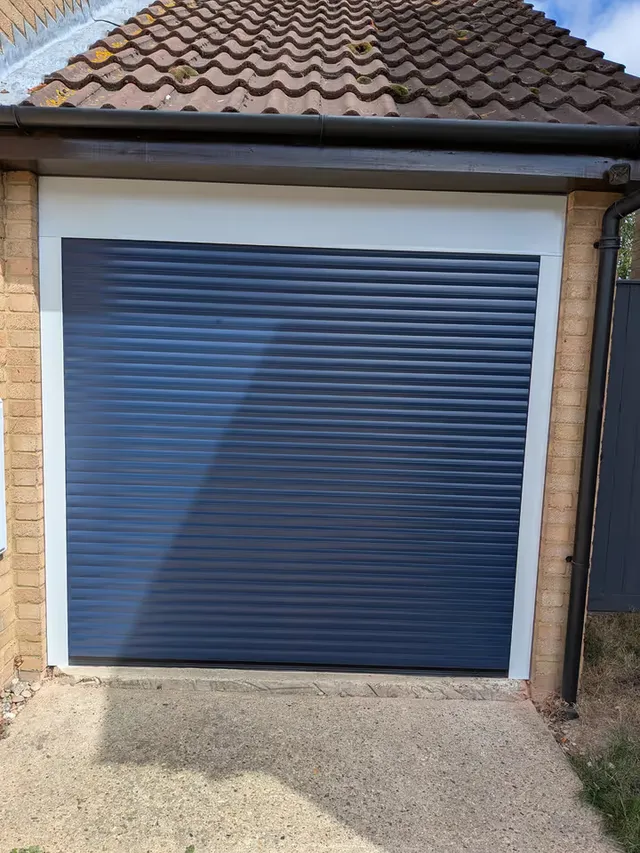 55mm insulated roller garage door installed in Billericay