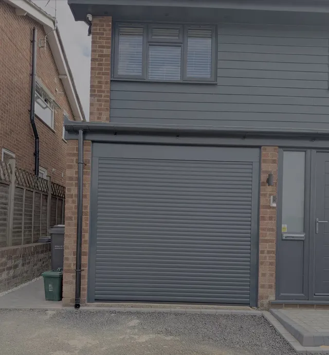 55mm insulated roller garage door installed in Witham