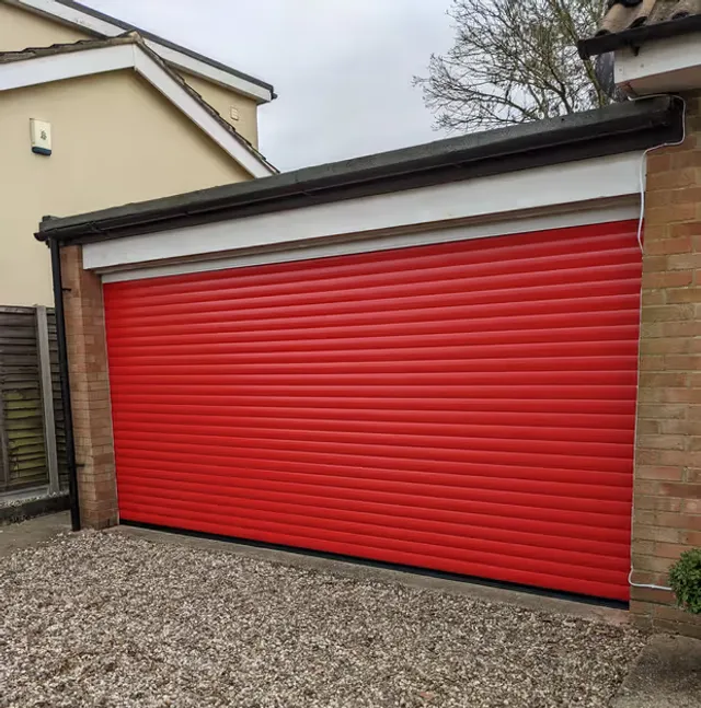 Roller garage door on a property near Rayleigh