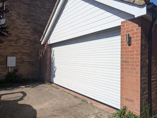 77mm heavy-duty roller garage door installed in Southend-on-Sea